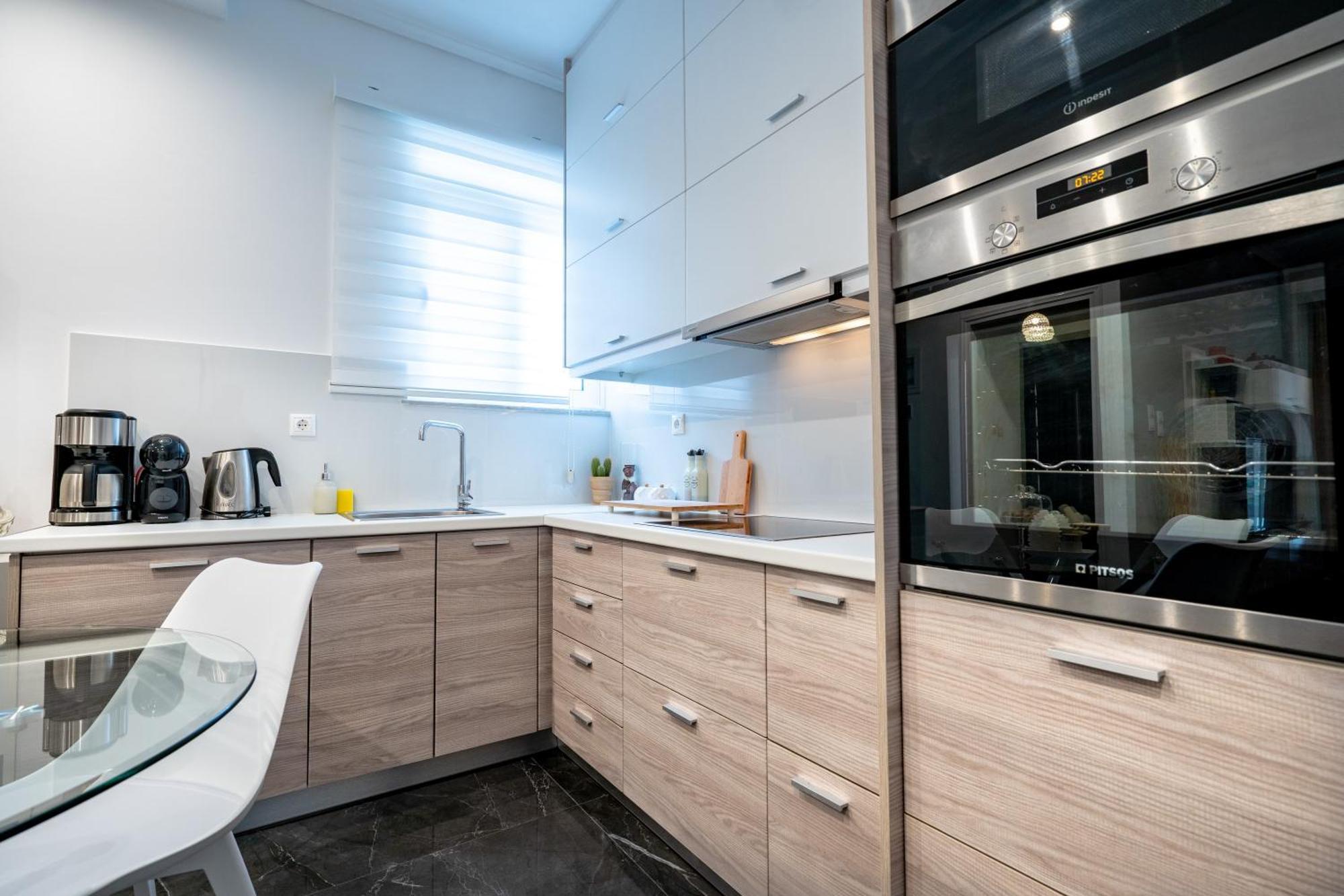 Neo Irakleio Train St. 1 Bedrm 4 Pers. Apartment Athén Kültér fotó