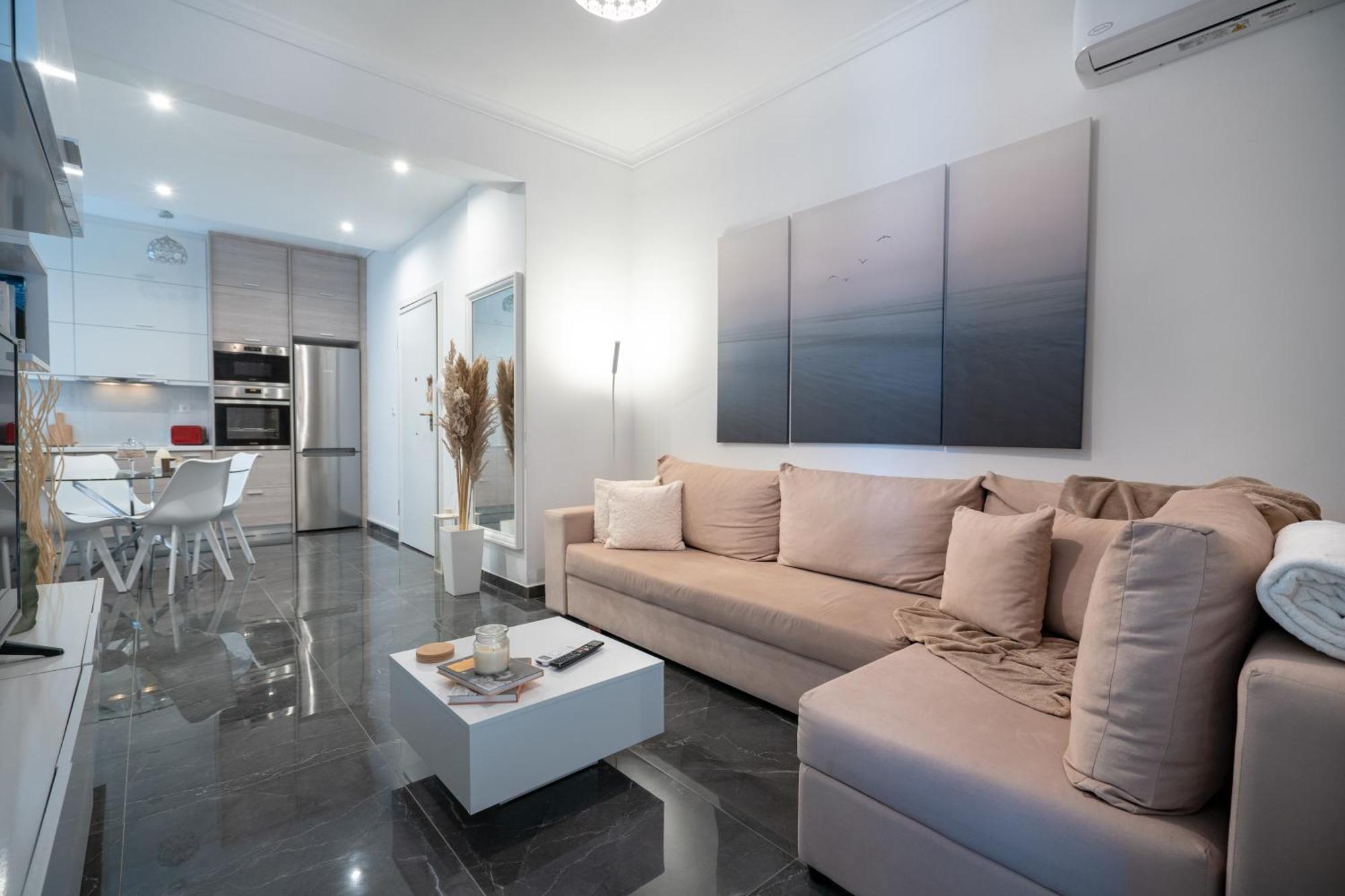 Neo Irakleio Train St. 1 Bedrm 4 Pers. Apartment Athén Kültér fotó