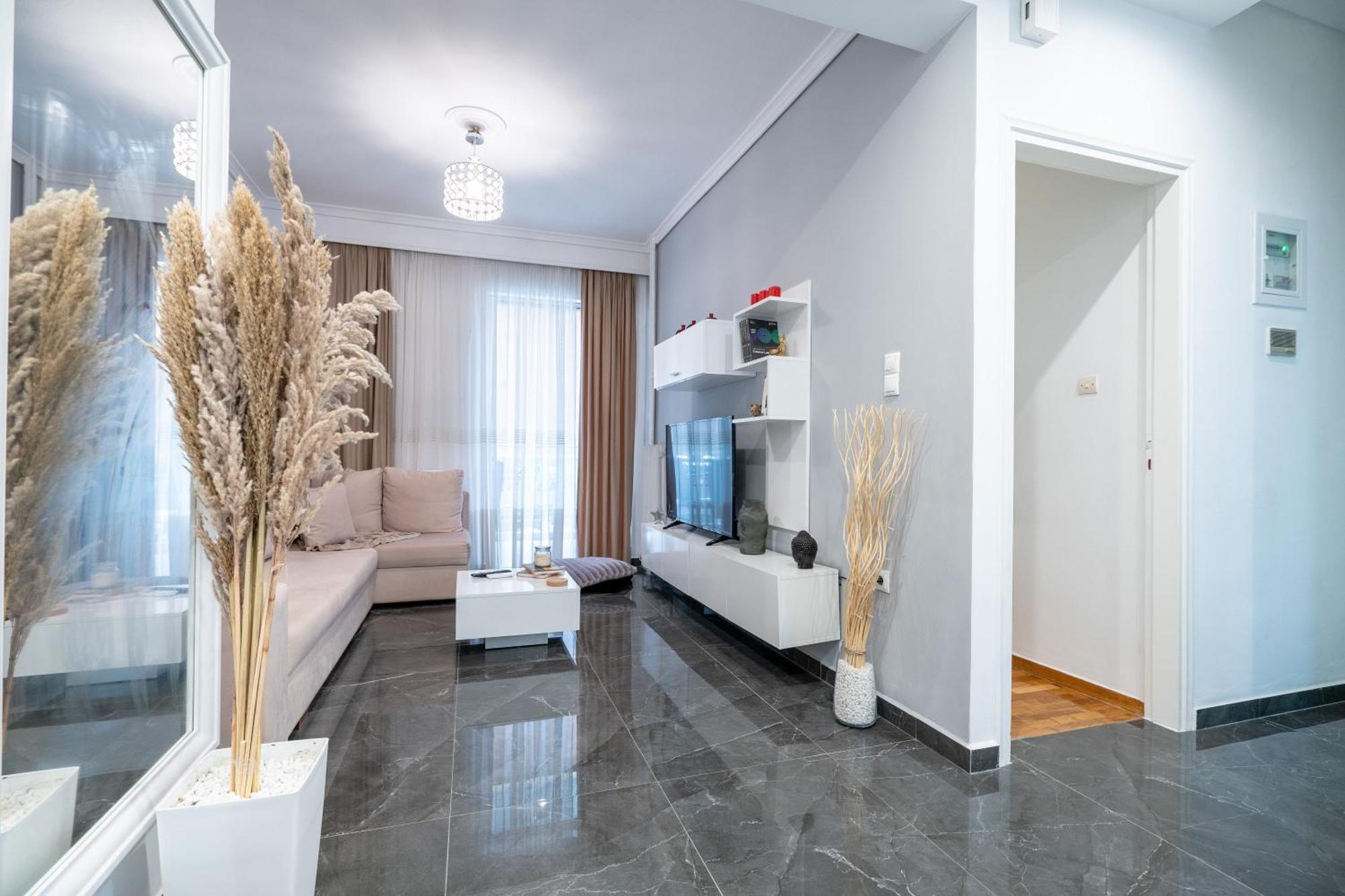Neo Irakleio Train St. 1 Bedrm 4 Pers. Apartment Athén Kültér fotó