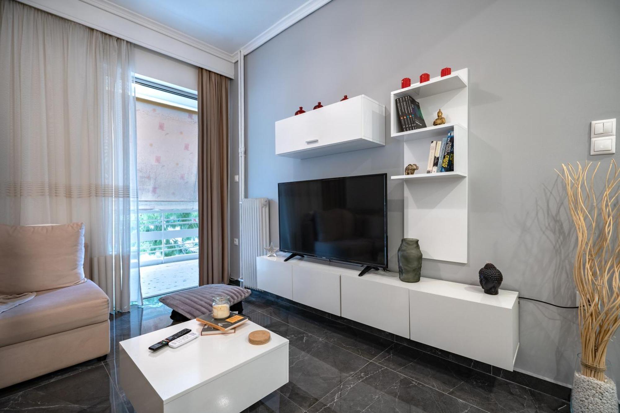 Neo Irakleio Train St. 1 Bedrm 4 Pers. Apartment Athén Kültér fotó